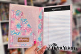 Pastel Rainbow Kitties with Pink - Notepad Cover