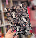 Meowshrooms with Black Glitter - Notepad Cover