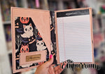 Meowloween with Orange Glitter - Notepad Cover