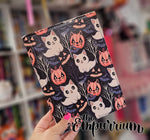 Meowloween with Orange Glitter - Notepad Cover