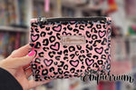 Clear Leopard Hearts - Pink - Midnight Kiss Pouch