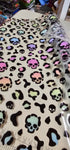 Rainbow Skull Leopard - Clear Printed TPU Vinyl RETAIL