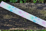 Pastel Rainbow Stars - White - 1" Wide Webbing