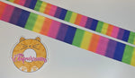 Bright Rainbow Ombre - 1" Wide Webbing