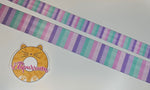 Purple Pastel Stripes - 1.5" Wide Webbing