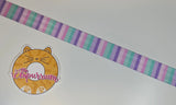 Purple Pastel Stripes - 1" Wide Webbing