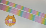 Pastel Rainbow Ombre - 1.5" Wide Webbing