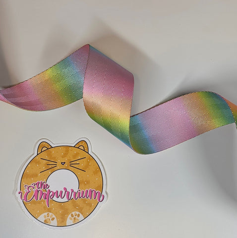 Pastel Rainbow Ombre - 1.5" Wide Webbing