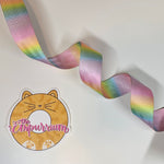 Pastel Rainbow Ombre - 1" Wide Webbing