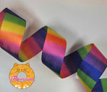 Bright Rainbow Ombre - 1.5" Wide Webbing