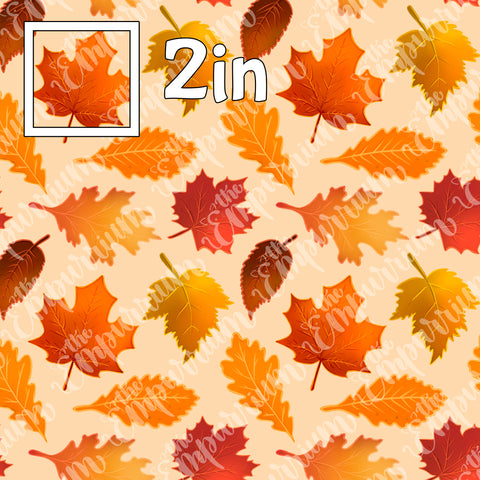 Autumn Leaves - Smooth Vinyl Roll