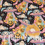 Pastel Alien Ghosts - Cotton Woven by the HALF Yard