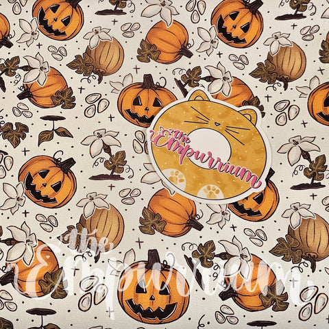 Pumpkin Life - Cotton Woven by the HALF Yard