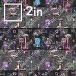 Cat Cafe Grey - Cotton Woven by the HALF Yard