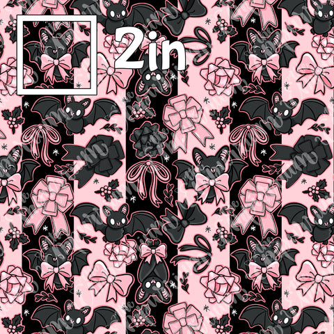 Holiday Bats Stripes - WPCotton