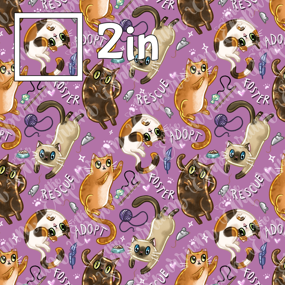 Foster Rescue & Adopt Pinkie Purple - WPCotton – TheEmpurrium