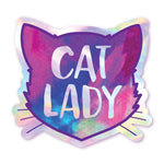 Cat Lady - Holographic Cat Sticker