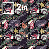 Hexmas Cats - Cotton Woven by the HALF Yard