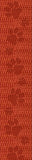 Orange - Debossed Paw Print Webbing - 1.5" Wide Webbing