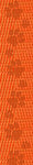 Pumpkin Orange - Debossed Paw Print Webbing - 1" Wide Webbing