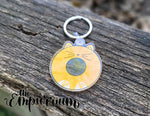 Donut Cat Acrylic Keychain - Orange Tabby