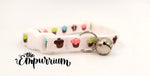 Cat Collar -Cupcakes - White