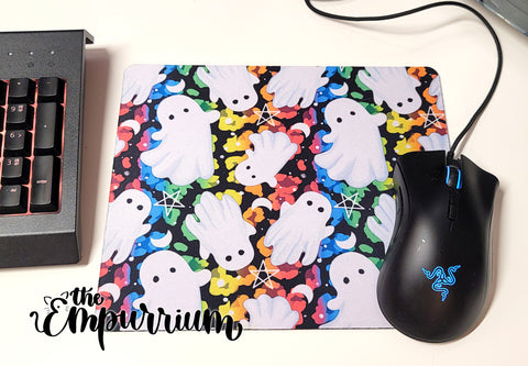 Ghosts - Rainbow Leopard - Mouse Pad